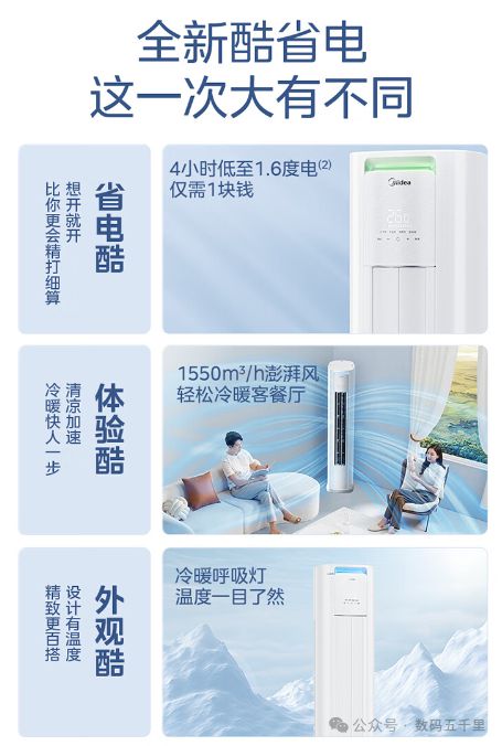 澎湃风量智能生活从此开始！尊龙凯时网站美的酷省电空调(图4)